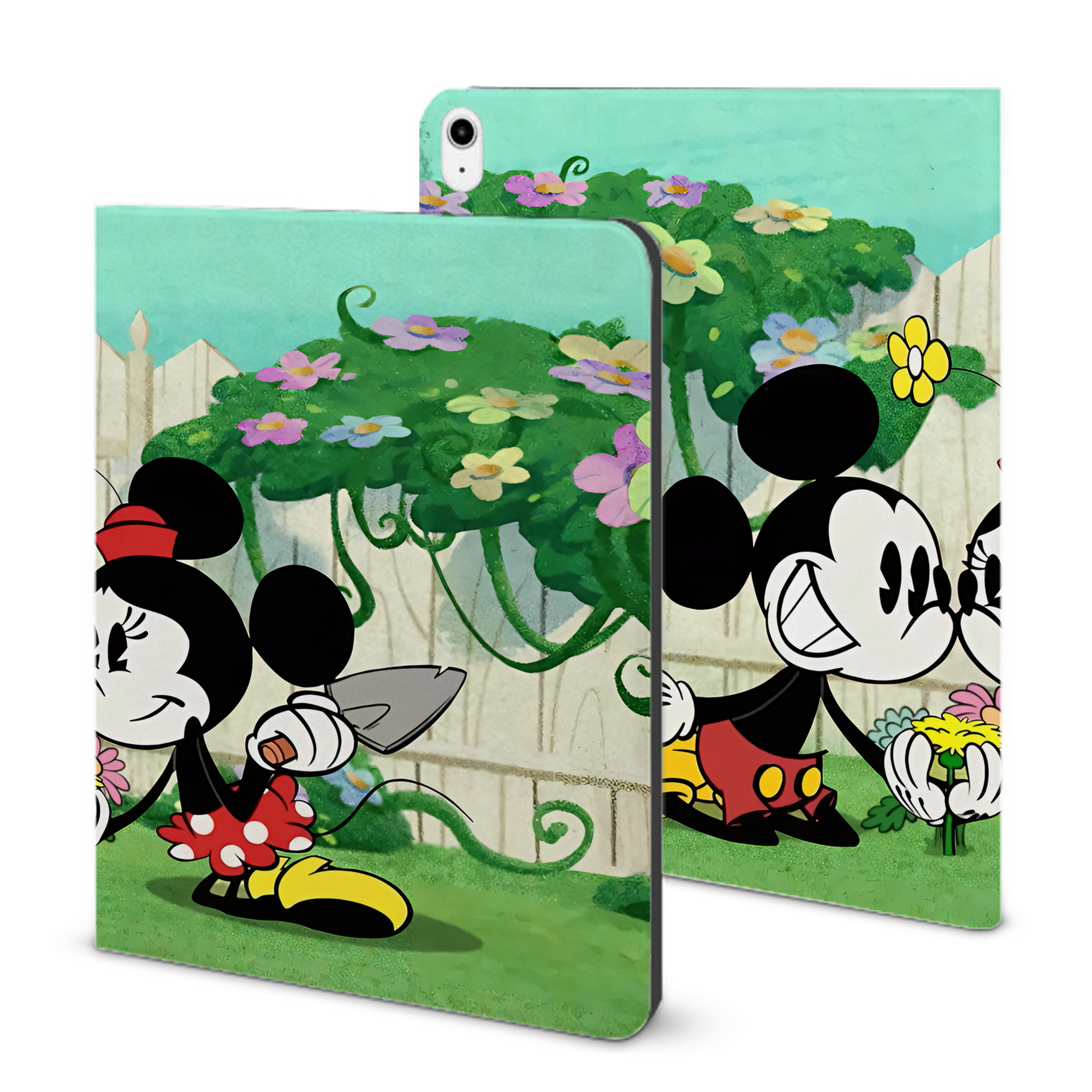 （画像用） ミッキーマウス Mickey Mouse IPadケース ペンホルダー付き ブックスタイルデザイン